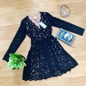 H&M Black Lace Party Dress NWT